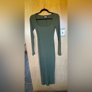 Reformation dress, earthy green. small